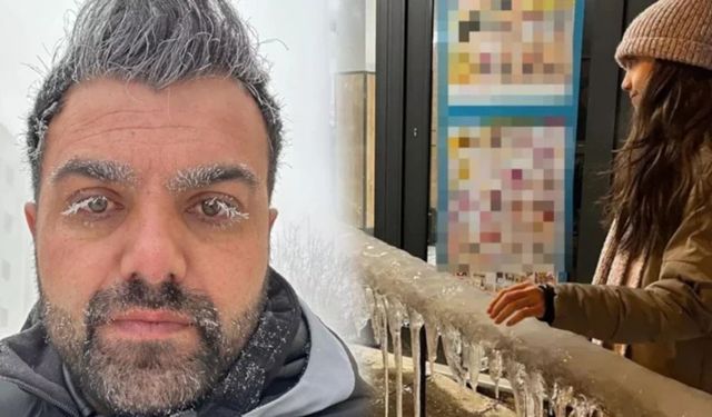 O ilimiz Sibirya'ya döndü! Dışarı çıkanın kaşı kirpiği anında buz kesiyor