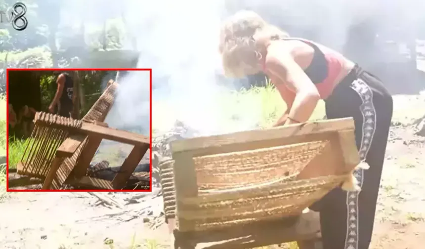 Survivor’da Alev Alev Gerilim! Meryem, İsmail’in Sandalyesini ve Battaniyesini Yaktı